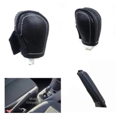 Imagem de Kit Revestimento Couro Capa Manopla Câmbio I-motion e Alavanca Freio d