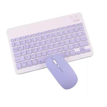 Imagem de Teclado Bluetooth + Mouse Bluetooth Para Tablet Samsung S6 Lite P615 -