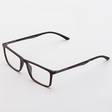 Imagem de Armação Óculos de Grau Masculino Retangular / Jacob- Óculos Sunrise-Masculino
