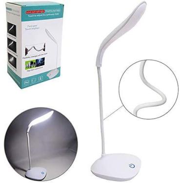 Imagem de Luminária Touch Sem Fio 3 Níveis Luz 12 Led Leitura Recarregável MESA 