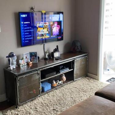 Imagem de Rack Para Tv Staten Island - Estilo Industrial Em Ferro - Seu Bento Mo