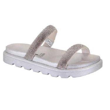 Imagem de Papete vizzano 2 tira pronta strass 6459.310.26769, 36, Branco