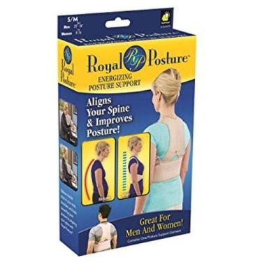 Imagem de Cinta Corretor Postura Coluna Magnético Colete Royal M - RPC