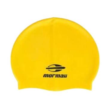 Imagem de Touca de Natação Silicone Adulto Masculina Mormaii, Amarelo