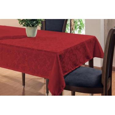 Imagem de Toalha De Mesa 6 Lugares Jacquard Tecido Grosso Retangular - JVBORDADO