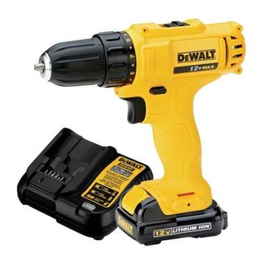 Imagem de Parafusadeira Furadeira 3/8" 12V Dewalt DCD700LC1BR - Black + Decker, 