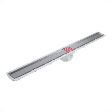 Imagem de Ralo jjm oculto linear 06x120 caixa pvc tampa inox ou oculto interno