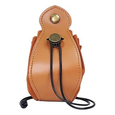 Imagem de Bolsa de Dados em Couro - RPG - CN, Marrom