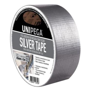 Imagem de Fita Silver Tape Prata Shrink 45mm x 5m Unipega