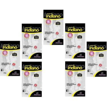 Imagem de Hene em Gel Divina Dama Indiano 07x180gr Preto Forte (Preto Azulado) P