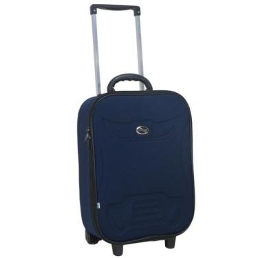 Imagem de Mala de viagem pequena de bordo forrada semi-rígida grotaferrata, Azul
