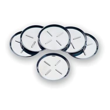 Imagem de Conjunto Porta-Copos Todo Em Aço Inox 6 Peças Promate