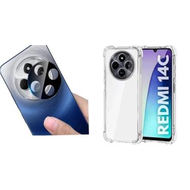 Imagem de Kit Full Para Xiaomi Xiaomi Redmi 14C / Poco C75 - Capa Antishock + Película Da Lente