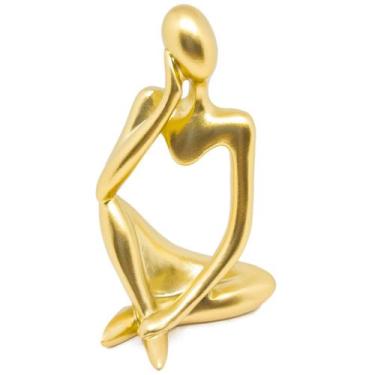 Imagem de Estátua Decorativa Figura Pensador Enfeite Mesa Sala Rack - Casa Decor