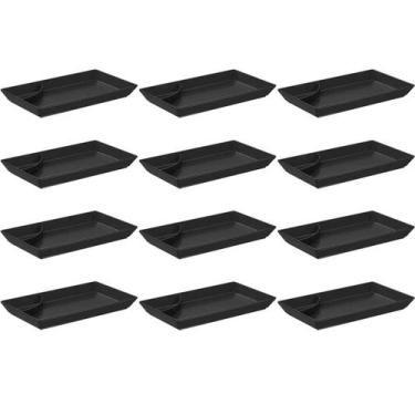 Imagem de Kit 12 Pratos para Sushi Comida Japonesa com Porta Shoyu Comida Orient