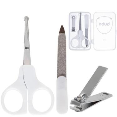 Imagem de Kit Manicure do Bebê Com Estojo Buba 3 Peças Tesoura Cortador e Lixa d
