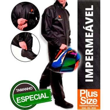 Imagem de Capa Chuva Grande Motoqueiro Motoboy Plus Size 4g 5g 6g - Pioneira, EG