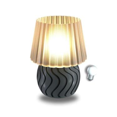 Imagem de Abajur Base Luminária de Mesa Cabeceira de Cama Escritório Quarto Sala