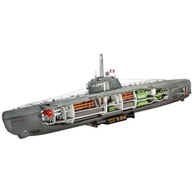 Imagem de Submarino alemão U-Boot Tipo XXI com interior visível - 1/144 - Revell 05078