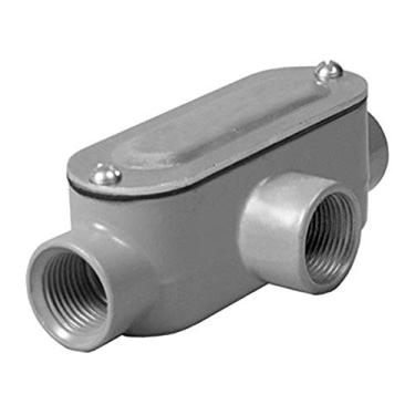 Imagem de TayMac Acessórios de conduíte rosqueado T100: corpo rígido tipo T de 2,54 cm (pacote com 5)