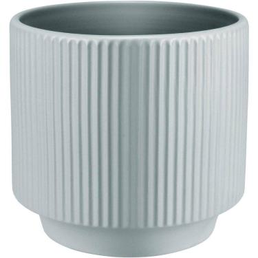 Imagem de Cachepô Vaso Decorativo Planta Redondo Home&co Cerâmica 12x13x13cm Cinza