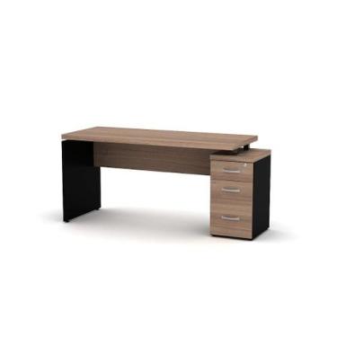 Imagem de Mesa Gerência Com Pé Gaveteiro 03 Gavetas PE 40 Pandin 1,64 x 0,70 M N