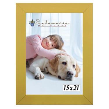 Imagem de Moldura Porta Retrato 15X21 Amarelo - Santamaria Molduras