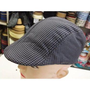 Imagem de Boinal Masculina Moda Italiana Tecido Xadrez Leve - oem, Branco preto