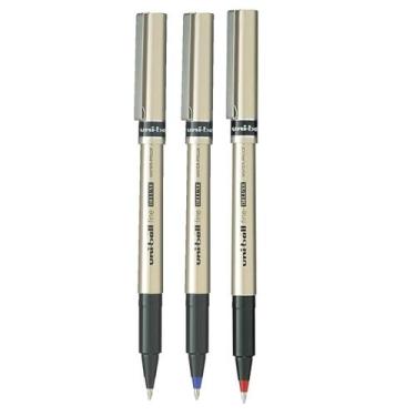 Imagem de Kit 3 Caneta Rollerball UB-177 Fine Deluxe AZ, PT, VM 0.7mm - Uni-ball
