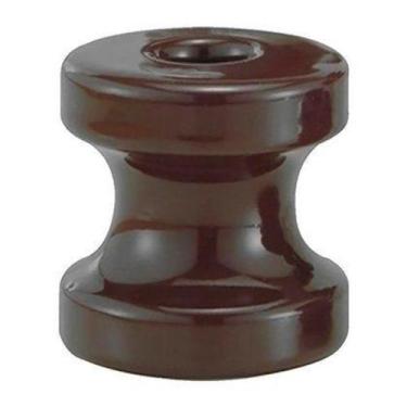 Imagem de Roldana de Porcelana FoxLux 67x72mm Embalagem com 10 Unidades