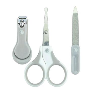 Imagem de Kit Unha Higiene Manicure Bebê 3 Peças Pimpolho Enxoval Baby - Mundo d