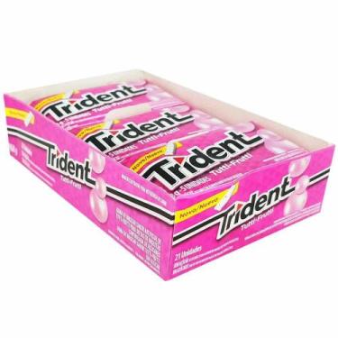 Imagem de Chiclete Trident Tutti-Frutti Mondelez 21 Unidades, Tutti Frutti