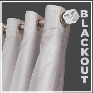 Imagem de cortina apartamento blackout Bruna sala 2,80 x 2,30 marrom - Bravin Co