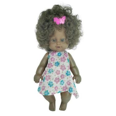 Imagem de Boneca Negra Tika Frases Cabelo Cacheado Fala Frases - Nova Toys