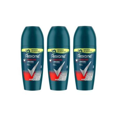 Imagem de Desodorante Roll-on Rexona 50ml Masc Antibac Invisib - Kit C/3un