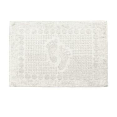 Imagem de Toalha de Piso Madison Antiderrapante 50x70cm - Lufamar, Branco