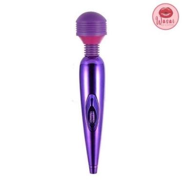 Imagem de Massageador Varinha Mágica Ponta De Silicone E Flexível Até 360 Com Um