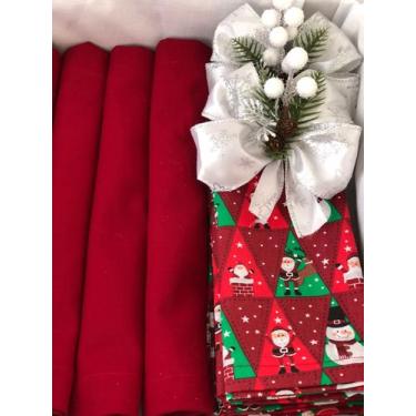 Imagem de Mesa Posta 16Lugares Jogo Americano +Guardanapo Natal Decora - Marphi 