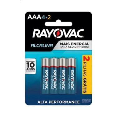 Imagem de Pilha Alcalina Rayovac AAA 4 Unidades
