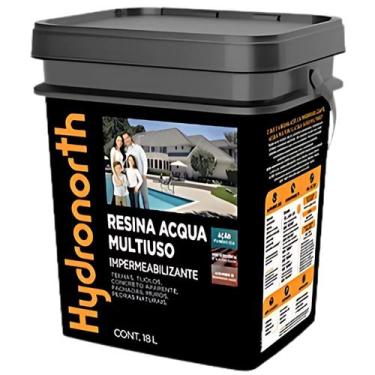 Imagem de Resina Acqua Multiuso Brilhante Vermelho Ôxido Balde Plástico 18L  Hyd