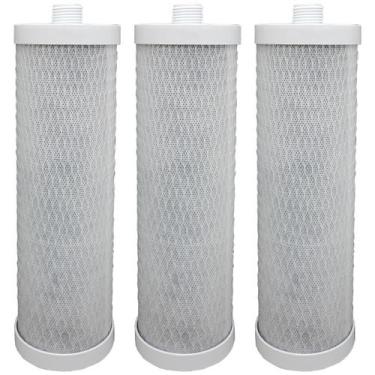 Imagem de 03 Refil Filtro Carbon Block 9.3/4" Com Rosca