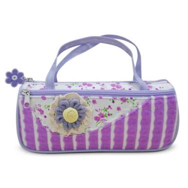 Imagem de Estojo Necessaire LS EE1165 com bolso frontal e alças de mão - LS Bols