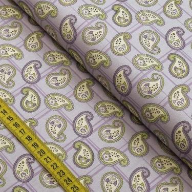 Imagem de Tecido Estampado para Patchwork - Capadócia : Mini Cashmere Lilás (0,5