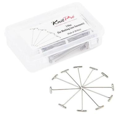 Imagem de Alfinetes em T para Blocagem com 50 Unidades - KnitPro
