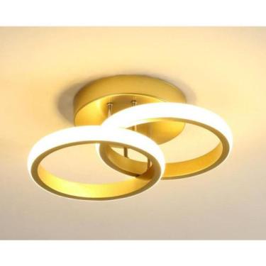 Imagem de Luminária De Teto Plafon Led Moderna Lustre para Corredor Sala Quarto 