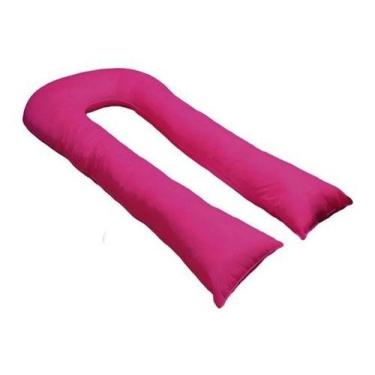 Imagem de Fronha Para Travesseiro De Corpo Gigante De Formato U 140x70 - Happy L
