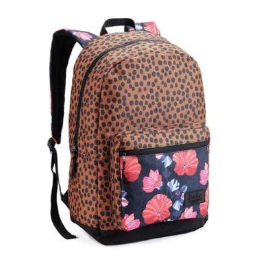 Imagem de Bolsa Mochila Feminina Escolar Universitária Casual Denlex DL1421, Mar
