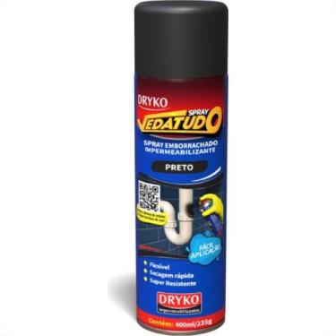Imagem de Borracha Liquida Impermeabilizante Spray Dryko Preta 400Ml