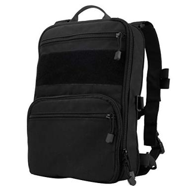 Imagem de Mochila tática para uso ao ar livre, bolsa militar Molle 1000D tecido genuíno esportivo bolsa de acampamento para viagens, caça, caminhadas, Bk, Free Size