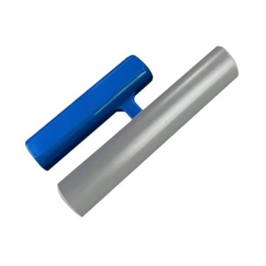 Imagem de Generic Colher de pedreiro para drywall de canto, espátula de reboco com cabo antiderrapante, espátula de acabamento, ferramenta manual de construção para, Plástico Azul